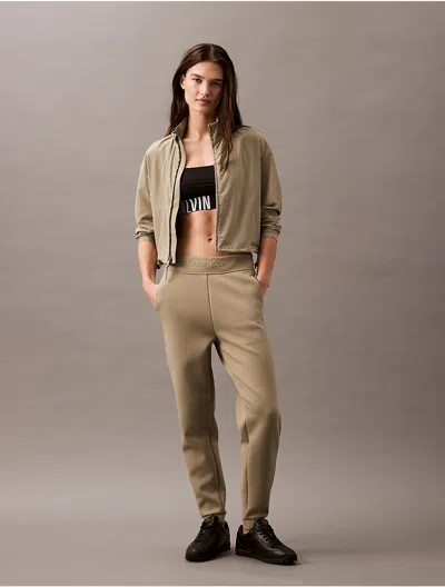 Calvin Klein Women's Spacer Knit Joggers In Laurel Oak
