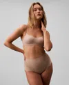 Calvin Klein Women's Stay-put Mesh Brief