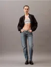 Calvin Klein Women's Straight Fit Jeans In Medium Denim