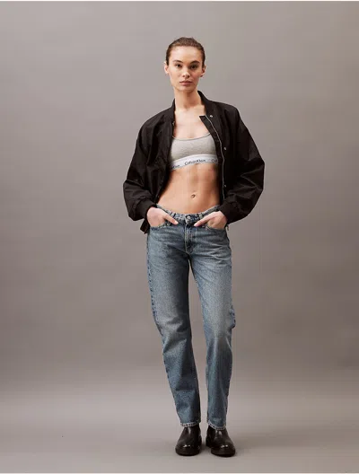 Calvin Klein Women's Straight Fit Jeans In Medium Denim
