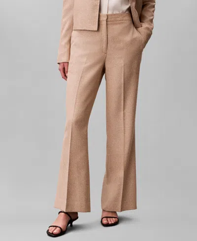Calvin Klein Women's Straight Leg Pants In Brown