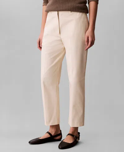 Calvin Klein Women's Straight-leg Pants In Neutral