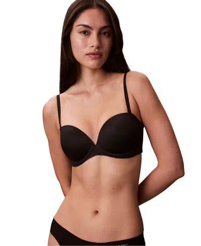 Calvin Klein Women's Strapless Capsule Push Up Bra In Black