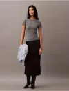 Calvin Klein Women's Modern Soft Pencil Skirt In Black Beauty