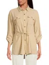 Calvin Klein Women's Striped Tunic Top In Nomad