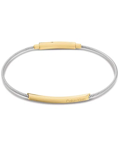 Calvin Klein Women's Structured Stainless Steel Bracelet In Multi