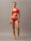 Calvin Klein Women's Structured Twist Bralette Bikini Top In Michelada