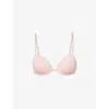Calvin Klein Womens Subdued Sculpt Plunge Stretch-recycled Nylon Bra