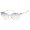 Calvin Klein Women's Ck20517s-740 Fashion 56mm Crystal Sunglasses In White