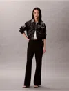 Calvin Klein Women's Tailored Flared Pants In Black