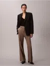 Calvin Klein Women's Tailored Flared Pants In Brown