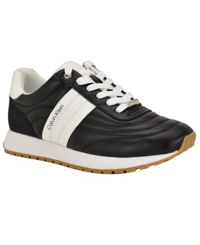 Calvin Klein Women's Tatyann Retro Lace-up Sneakers In Multi