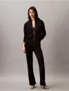 Calvin Klein Women's Tech Knit Bomber Jacket In Black