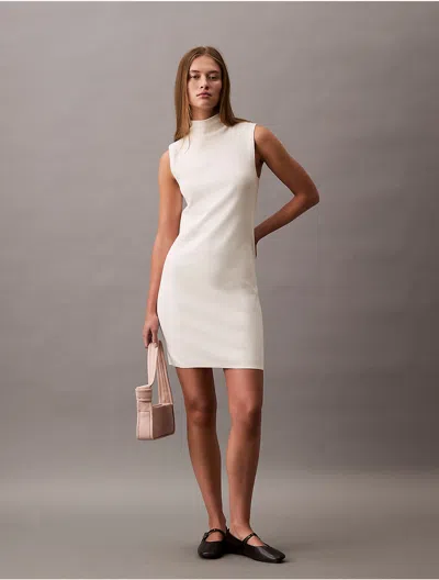 CALVIN KLEIN WOMEN'S TECH KNIT MINI DRESS