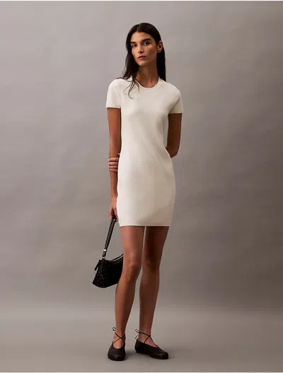 CALVIN KLEIN WOMEN'S TECH KNIT MINI DRESS