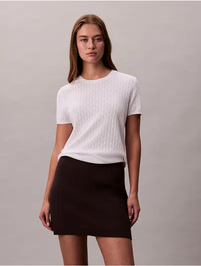 Calvin Klein Women's Tech Knit Mini Skirt In Black