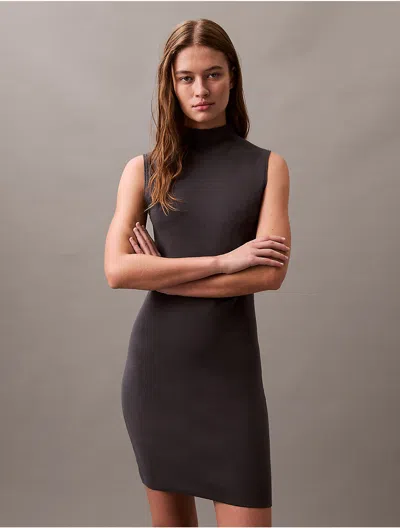Calvin Klein Women's Tech Knit Sleeveless Mini Dress