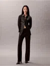 Calvin Klein Women's Tech Knit Slim Pants In Brown