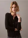 Calvin Klein Women's Tech Merino Slim Fit Cardigan