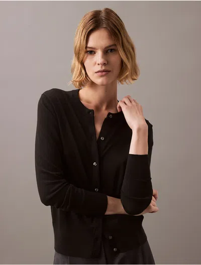 Calvin Klein Women's Tech Merino Slim Fit Cardigan