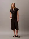 Calvin Klein Women's Tech Stretch Zip Dress In Black