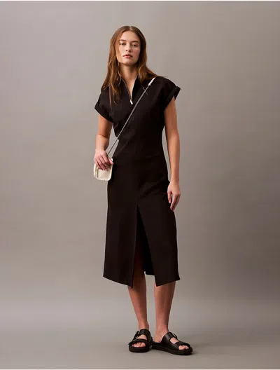 Calvin Klein Women's Tech Stretch Zip Dress In Black