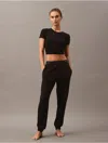 Calvin Klein Women's Terry Lounge Joggers In Black