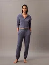 Calvin Klein Women's Terry Lounge Joggers In Grisaille