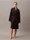 Calvin Klein Women's Terry Lounge Quilted Jacquard Robe