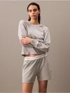 Calvin Klein Women's Terry Lounge Relaxed Crewneck Sweatshirt