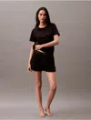 Calvin Klein Women's Terry Lounge Sleep Shorts In Black