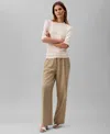 Calvin Klein Women's Textured-knit 3/4-sleeve Top In Brazilian Sand