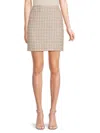 Calvin Klein Women's Textured Tweed Miniskirt In Multi