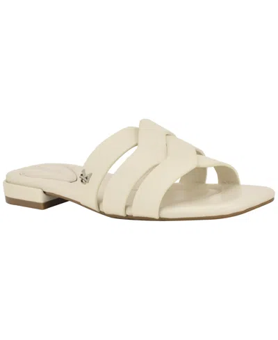 Calvin Klein Tisha Slide Sandal In White