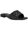Calvin Klein Women's Traven Square Toe Casual Flat Sandals In Black