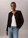 Calvin Klein Women's Tweed Jacket In Black