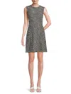 Calvin Klein Women's Tweed Sleeveless A-line Minidress In Multi