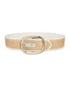 Calvin Klein Women's Two-in-one Reversible Oversized Statement Buckle Belt