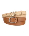 Calvin Klein Women's Two Pack Belt Set In Brown