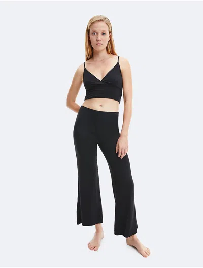 Calvin Klein Logo-embroidered Track Pants In Black