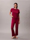 Calvin Klein Women's Ultra Soft Modal Pant In Red