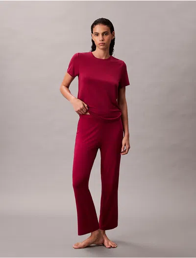 Calvin Klein Women's Ultra Soft Modal Pant In Red