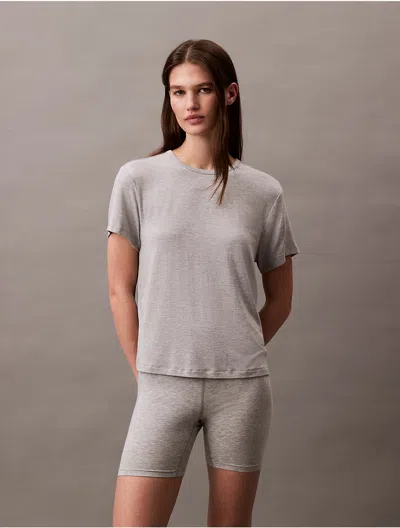Calvin Klein Women's Ultra Soft Modal Relaxed T-shirt In Grey Heather