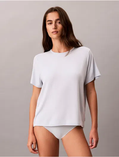 Calvin Klein Women's Ultra Soft Modal Relaxed T-shirt In Gray