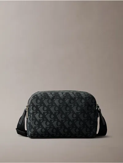 Calvin Klein Women's Ultralight Double Zip Crossbody Bag In Black