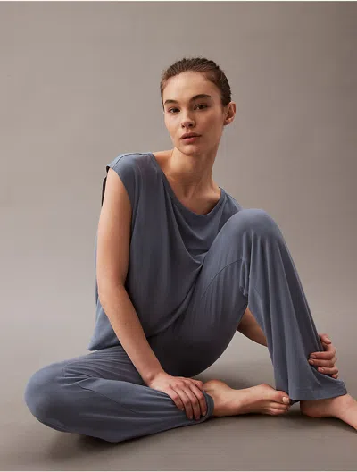Calvin Klein Women's Ultra-light Lounge Sleep Pants In Blue