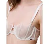 Calvin Klein Women's Ck Black Floral Lace Unlined Balconette Bra Qf8028 In Chalk