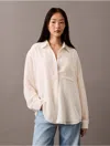 Calvin Klein Women's Utility Roll Sleeve Tunic