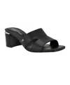 Calvin Klein Valery Block Heel Slide Sandal In Black