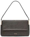 Calvin Klein Women's Verne Mini Signature Flap Shoulder Bag In Black